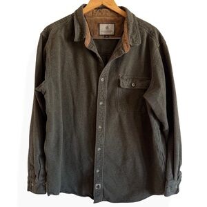 Legendary Whitetails Men's Thick Flannel Green Shirt/Jacket Long Sleeve Size XL